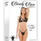 Barely Bare X Strap Bralette - Black - Set
