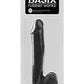 Basix Rubber Works Dong with Suction Cup - Black - 12in