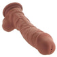 Big Shot Rechargeable Silicone Vibrating Squirting Dong with Balls