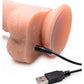 Big Shot Silicone Vibrating and Twirling Remote Control Rechargeable Dildo with Balls