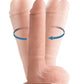 Big Shot Silicone Vibrating and Twirling Remote Control Rechargeable Dildo with Balls
