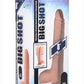 Big Shot Silicone Vibrating and Twirling Remote Control Rechargeable Dildo with Balls - Vanilla - 8in