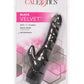 Black Velvet Clit Arouser Realistic Vibrator - Black