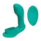 Blaze Remote Control Satisfier Rechargeable Silicone Mini Vibrator - Aqua