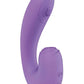Blaze Suction Thumper Rechargeable Silicone Vibrator Clitoral Stimulator - Lavender/Purple