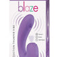 Blaze Suction Thumper Rechargeable Silicone Vibrator Clitoral Stimulator - Lavender/Purple