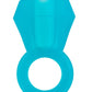 Bling Pop Vibrating Cock Ring - Blue