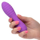 Bliss Liquid Silicone Ripple Rechargeable Vibrator with Clitoral Stimulator