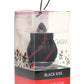 Bloomgasm Black Kiss Rimming Rose Rechargeable Silicone Clitoral Vibrator - Black/Red
