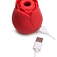 Bloomgasm Cyber Rose Sucking and Vibrating Digital Rechargeable Silicone Clitoral Stimulator