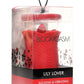 Bloomgasm Lily Lover Sucking and Vibrating Rechargeable Silicone Clitoral Stimulator - Red