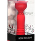 Bloomgasm Rose Delight Rechargeable Silicone Thrusting Vibrator - Red