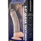 Blue Line Clear Textured Penis Enhancing Sleeve Extension - Clear - 6.5in