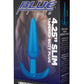 Blue Line Slim Tapered Butt Plug - Blue - 4.25in