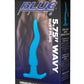Blue Line Wavy Butt Plug - Blue