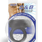 Blueline Silicone Duo Snap Cock and Ball Ring - Black