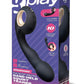 Bodywand G-Play Ergonomic Rechargeable Silicone Dual Motor Squirt Trainer Vibrator with Clitoral Stimulator - Black