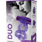 Bodywand Rechargeable Silicone Duo Ring - Purple