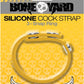 Boneyard Silicone Cock Strap 3-Snap Ring - Yellow