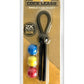 Boneyard Single Slide Cock Leash 2x Stretch Silicone - Black/Multicolor