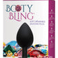 Booty Bling Jeweled Silicone Anal Plug - Pink - Large