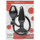 Booty Call Silicone Booty Pumper Butt Plug - Black - Medium