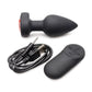 Booty Sparks 28x Rechargeable Silicone Vibrating Heart Anal Plug with Remote Control