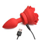 Booty Sparks 28x Rechargeable Silicone Vibrating Rose Anal Plug with Remote Control