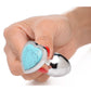 Booty Sparks Gemstones Turquoise Heart Anal Plug