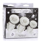 Booty Sparks Glitter Gem Anal Plug - Silver - Large/Medium/Small - 3pc/Set