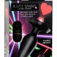 Booty Sparks Laser Heart Rechargeable Silicone Anal Plug with Remote Control - Large - Black with Red Lights - Black