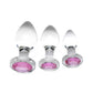 Booty Sparks Pink Gem Glass Anal Plug