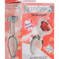 Booty Sparks Red Heart Glass Anal Plug - Clear/Red - Medium