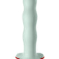 Bouncer Silicone Rumbling Dildo with Weighted Balls - Green