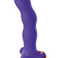 Bouncer Silicone Rumbling Dildo with Weighted Balls - Purple