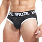 Brozil Ultra Sports Mesh Bulge Brief - Black - Large/XLarge
