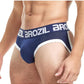 Brozil Ultra Sports Mesh Bulge Brief - Blue/Navy Blue - Large/XLarge