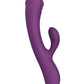 Bunny and Clyde Rechargeable Silicone Rabbit Vibrator - Purple/Purple Rain