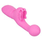 Butterfly Kiss Rechargeable Silicone Dual Vibrator - Pink