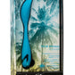California Dreaming Palm Springs Pleaser Rechargeable Silicone Contoured Vibrator - Blue