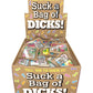 Candyprints Suck A Bag Of Dicks Counter - 100 Bags/Display/Per Display