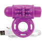 Charged OWOW Rechargeable Vibrating Ring Waterproof - Purple