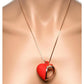 Charmed 10x Vibrating Silicone Heart Necklace Rechargeable Stimulator
