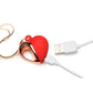 Charmed 10x Vibrating Silicone Heart Necklace Rechargeable Stimulator