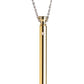 Charmed Rechargeable Stainless Steel 7x Vibrating Necklace - Gold