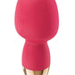 Clit-Tastic Intense Dual Massager Rechargeable Silicone Vibrator with Clitoral Stimulator - Coral/Pink