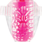 Color Pop Quickie Lingo Silicone Vibrating Tongue Ring Waterproof - Pink