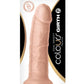 Colours Dual Density Girth Silicone Dildo - Vanilla - 7in