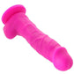 Colours Pleasures Silicone Vibrating Dildo with Balls