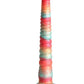 Colours Stacked Silicone Dildo - Gold/Red - 12in
